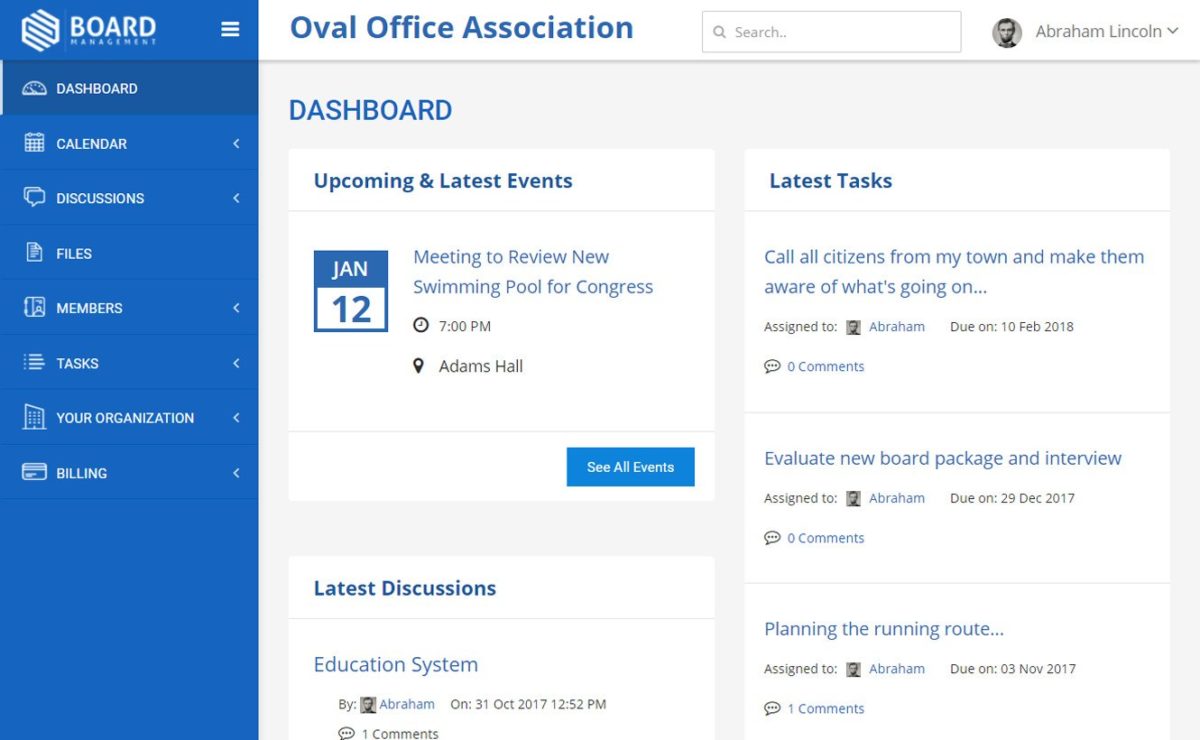 BoardManagement Board Portal